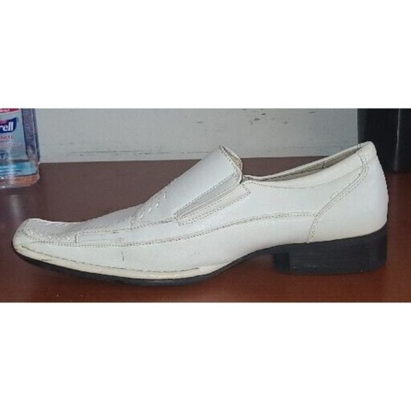 Majestic Collection Shoes Men's Size 7.5 White Casual Loafers  Leather - Picture 4 of 8
